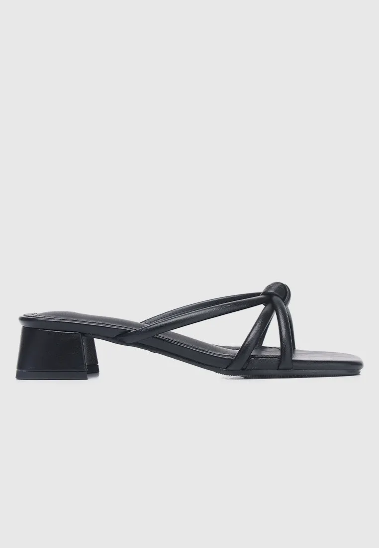 Rohana Knotted Heels (Black)