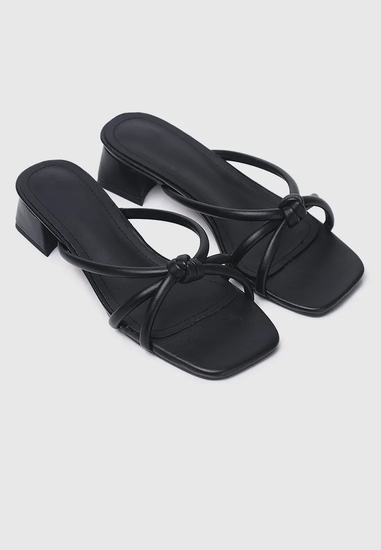 Rohana Knotted Heels (Black)