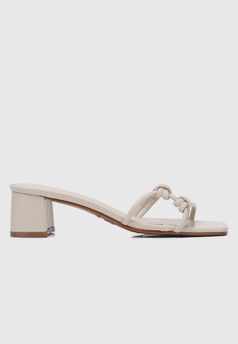 Rosetta Knotted Heels (Almond)