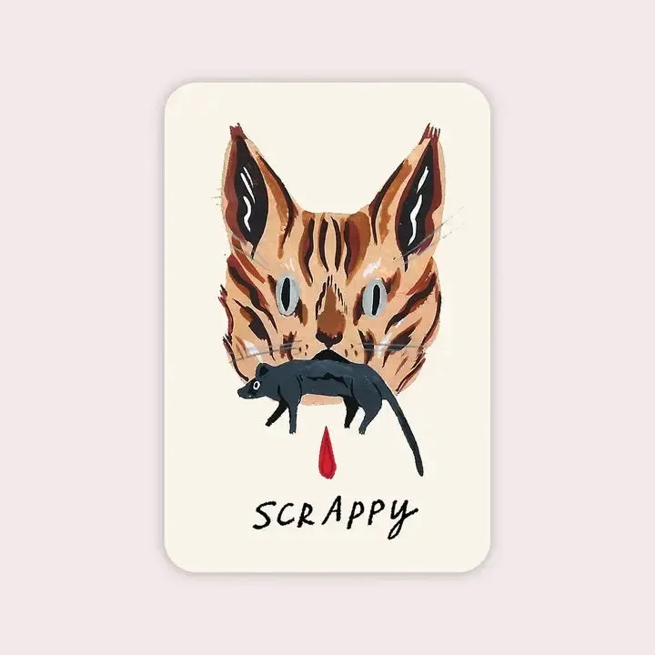 Scrappy Cat Sticker