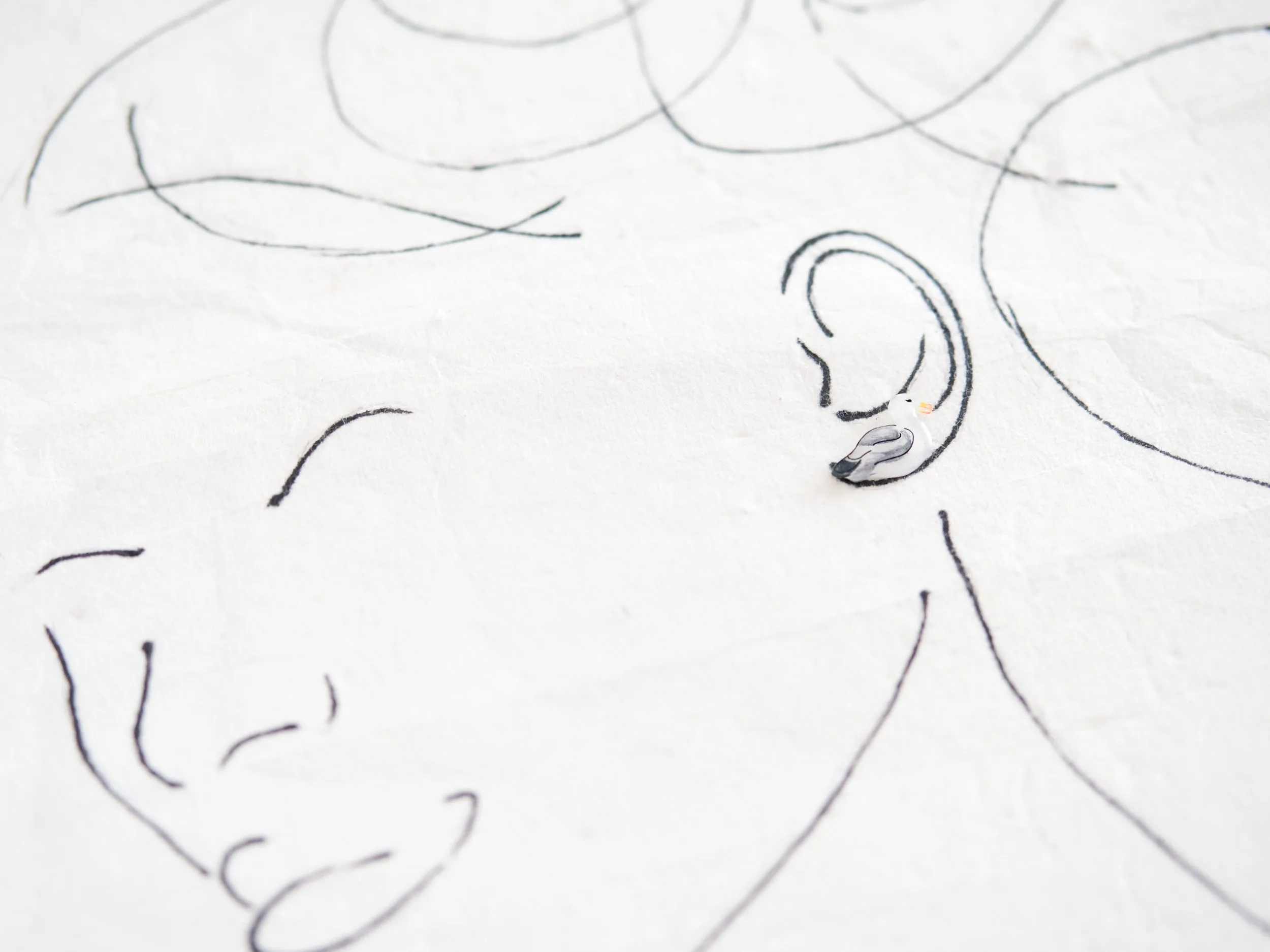 Sea Gull Stud Earrings | beach ocean earrings