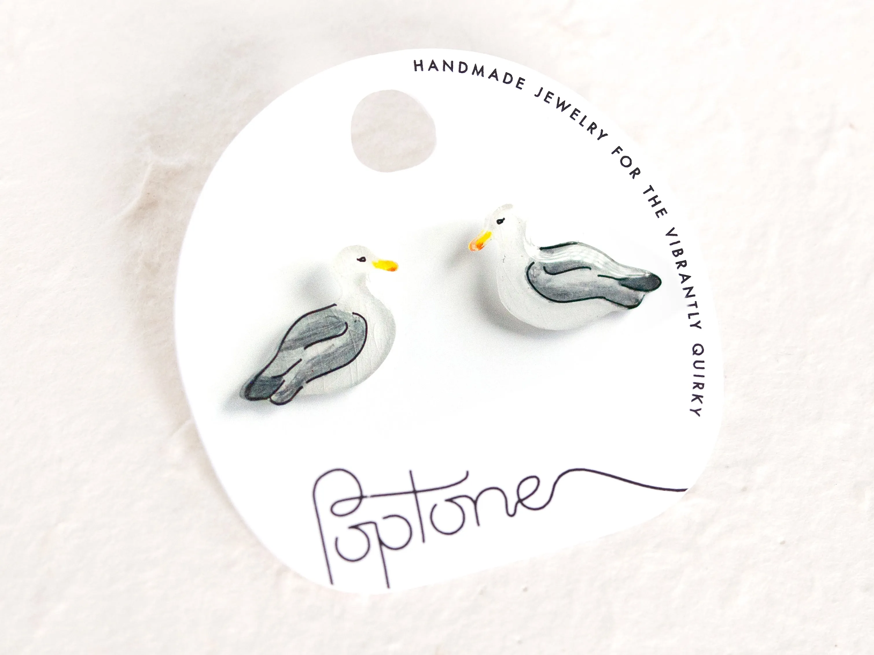 Sea Gull Stud Earrings | beach ocean earrings
