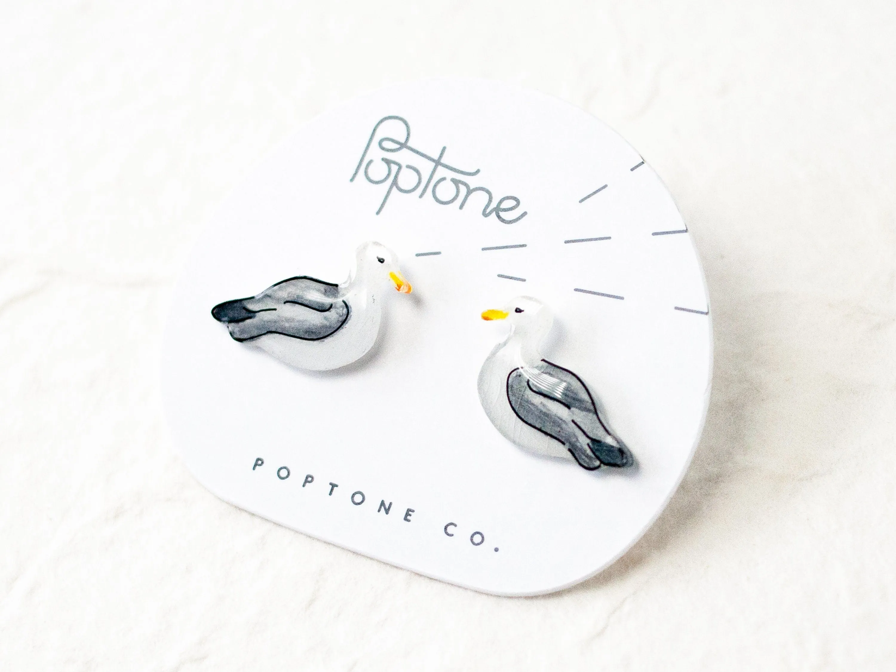 Sea Gull Stud Earrings | beach ocean earrings