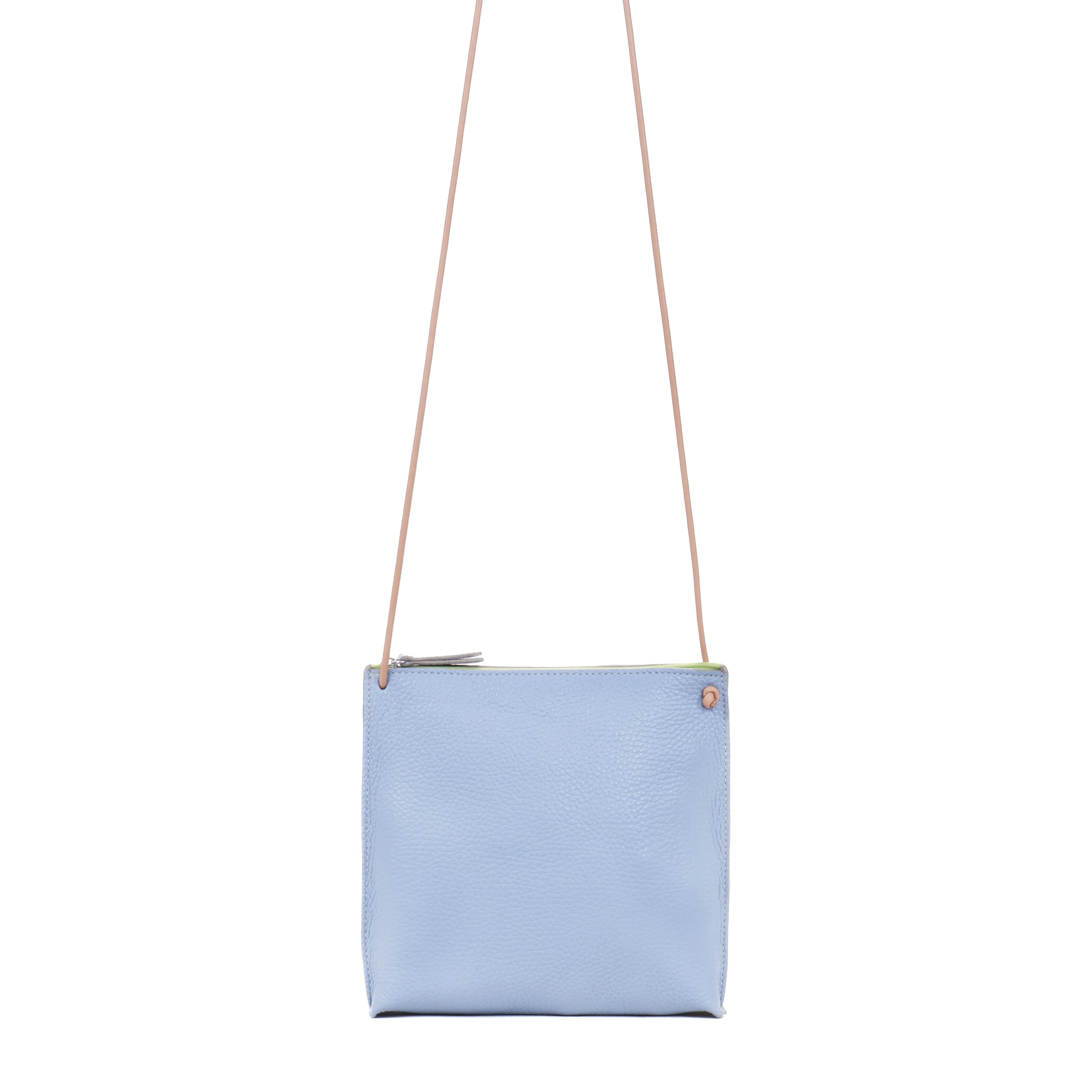 STRAPPY POUCH CORNFLOWER CALF