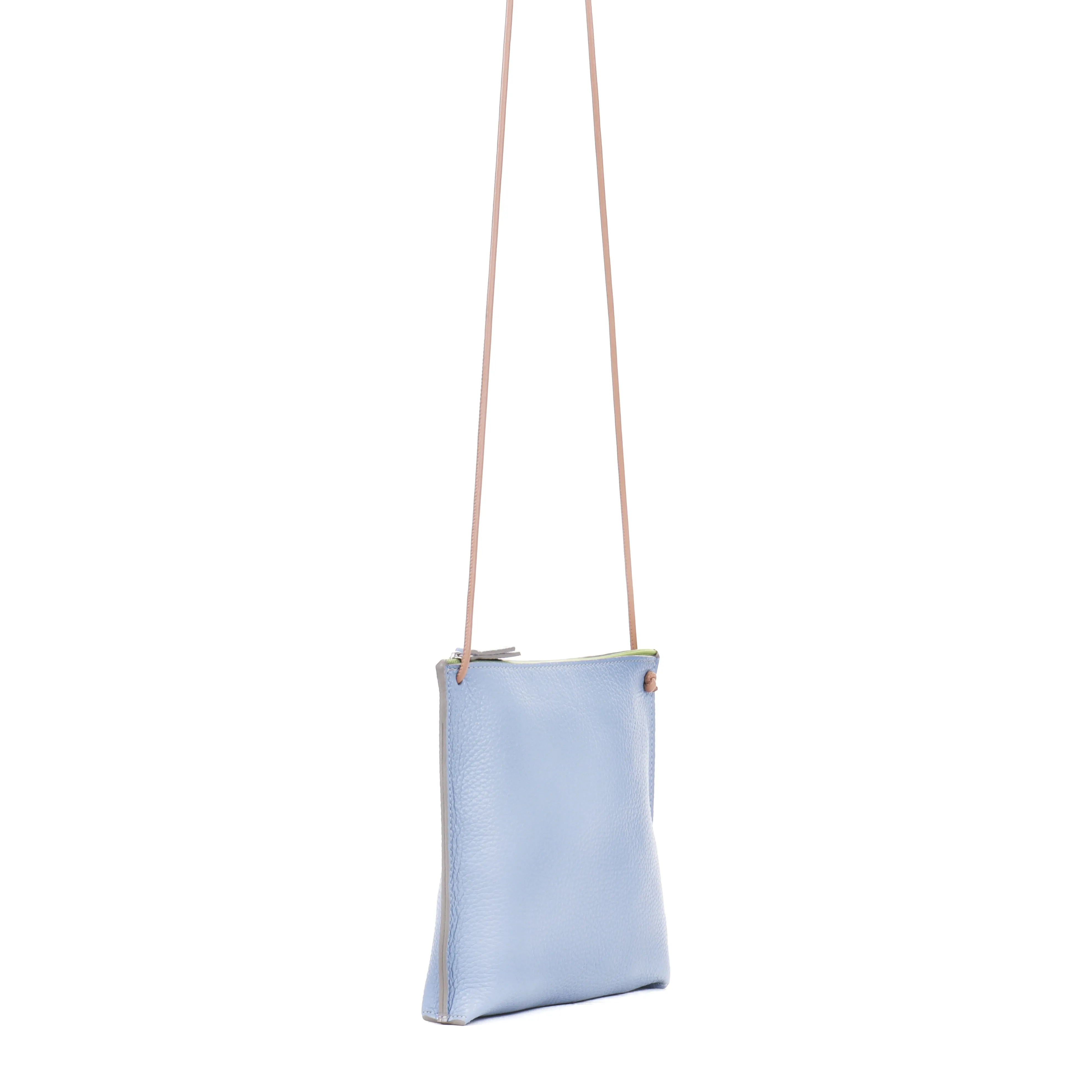 STRAPPY POUCH CORNFLOWER CALF