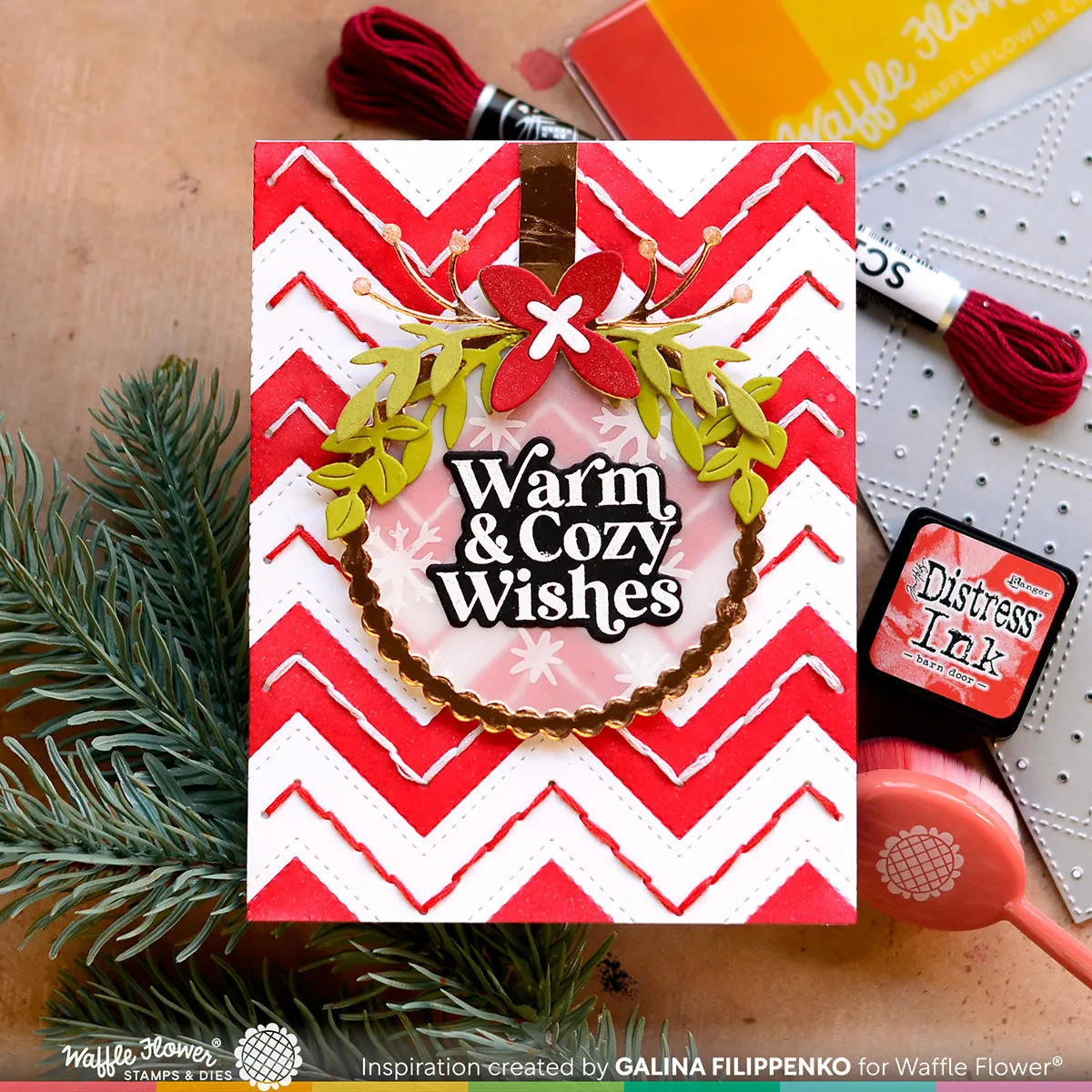 Two-step Chevron Stencil Trio