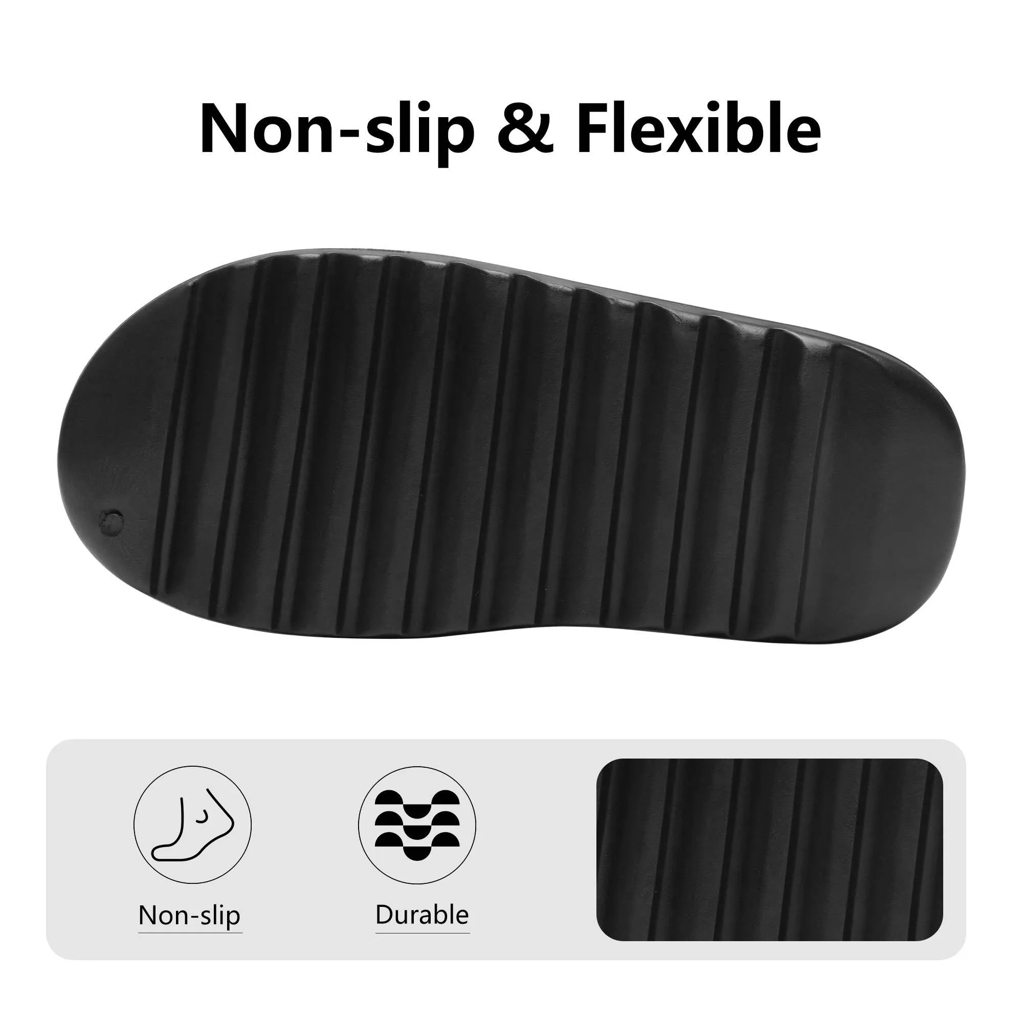 Women's Black Platform Summer Sandals