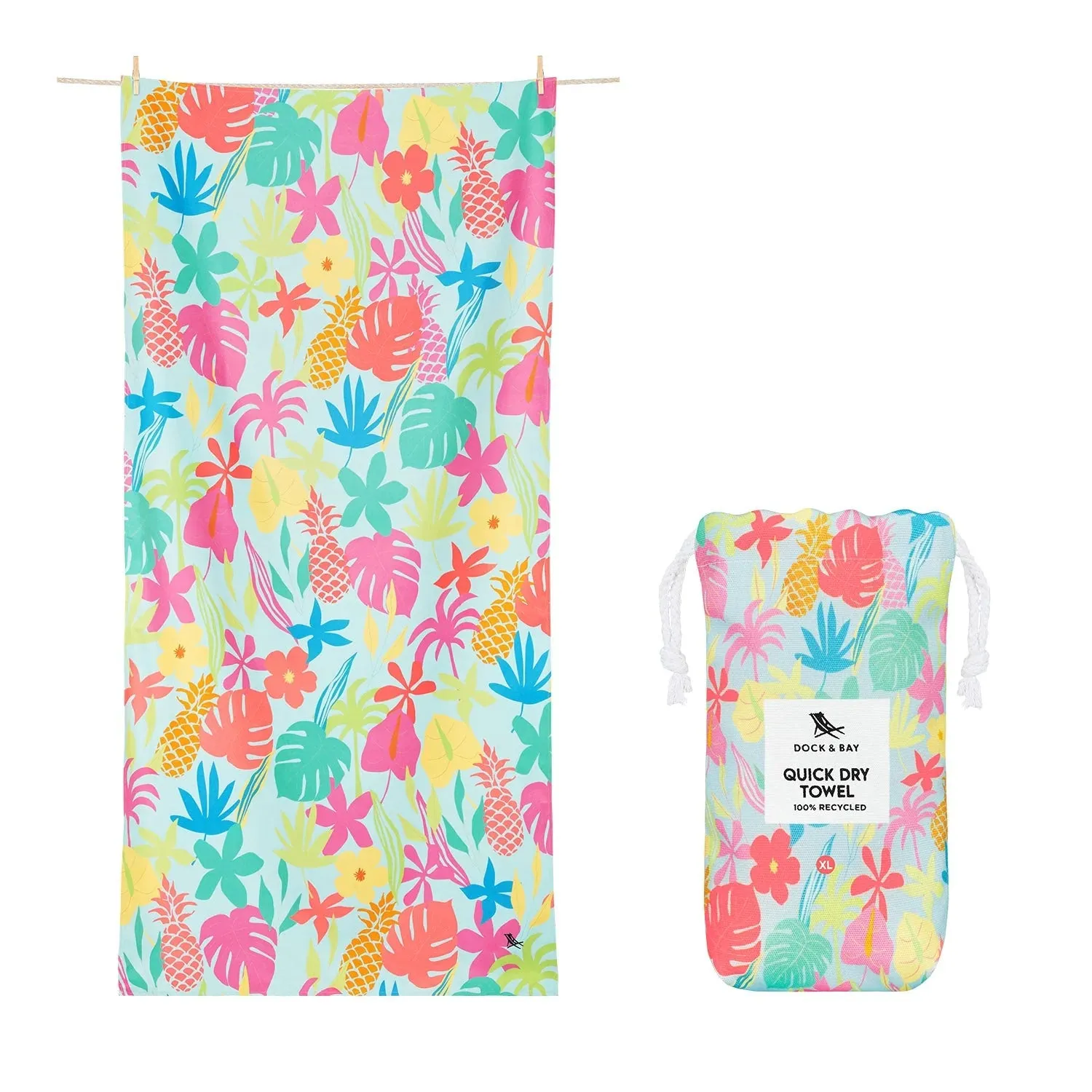 XL Quick Dry Towel - Aloha Glow