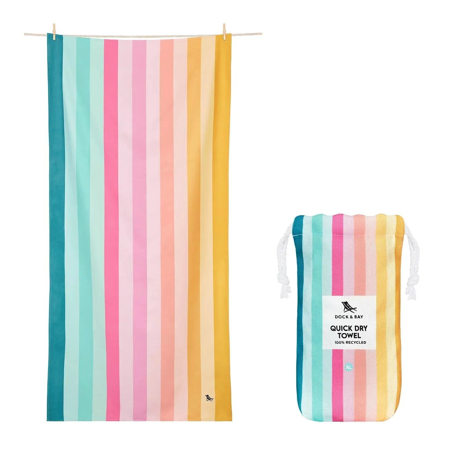 XL Quick Dry Towel - Coastal Candy